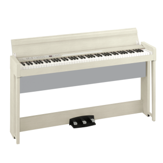 KORG C1 Air 88鍵 掀蓋式電鋼琴 梣木紋白色